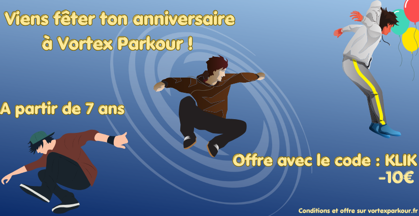 Un anniversaire 'Parkour' pour les jeunes sportifs chez Vortex Parkour à Dijon