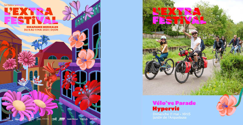 L'Extra Festival de LA VAPEUR : Vélo've parade, balade à vélo en musique à Dijon