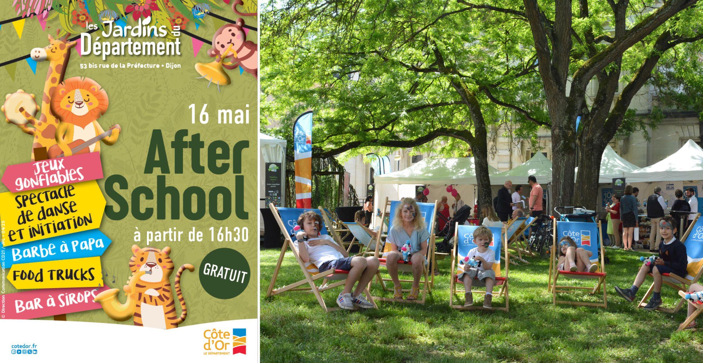 AfterSchool JUNGLE dans les jardins du Département à Dijon : Châteaux gonflables, jeux et animations pour les enfants ! GRATUIT