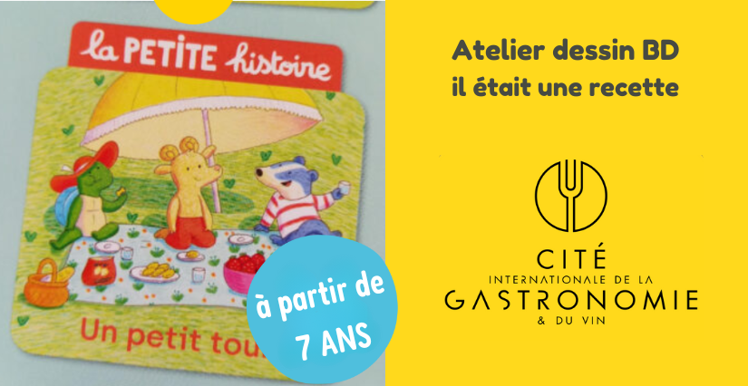 "Il était une recette", atelier BD pour les plus de 7 ans à la Cité de la Gastronomie, Dijon (21)