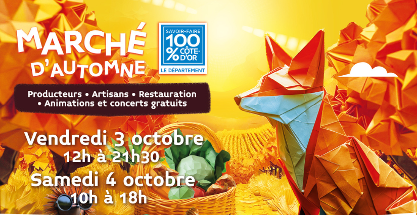 Marché d’automne 100 % Côte-d’Or dans les Jardins du Département à Dijon (21)