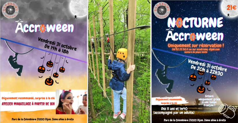 ACCROWEEN ! Venez fêter Halloween dans les arbres à Ecodrome, Dijon 