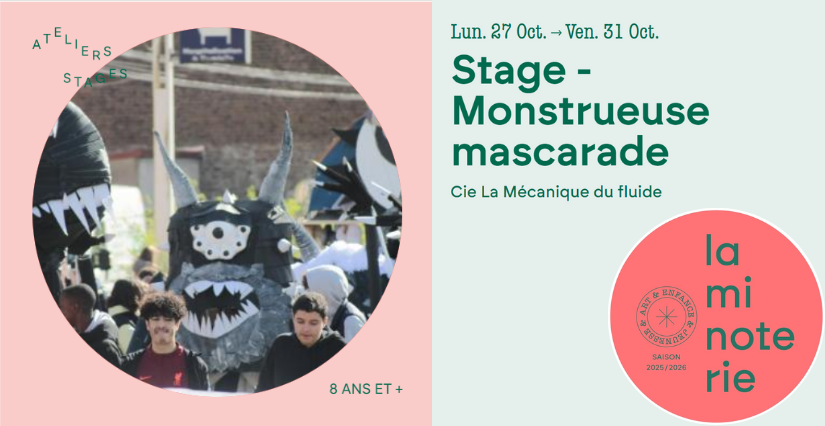 Stage enfant "Monstrueuse mascarade" : création de marionnettes géantes à la Minoterie