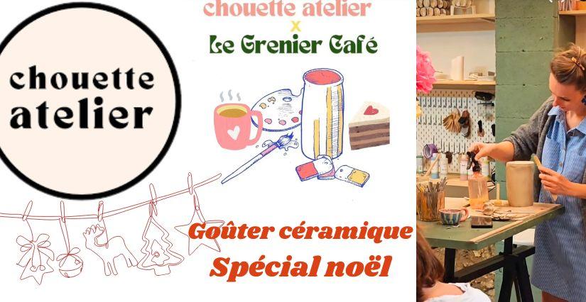 Gouter céramique 'spécial noël' au café le grenier à Dijon - avec Chouette atelier