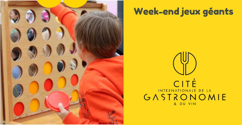 Week-end jeux géants à la Cité de la gastronomie et du vin à Dijon Week-end jeux géants à la Cité de la gastronomie et du vin à Dijon - GRATUIT
