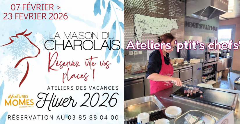 Atelier de cuisine en famille " L'igloo charolais", à la Maison du Charolais, Charolles (71)