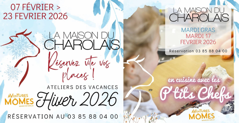 Atelier de cuisine en famille " La recette surprise de Mardi gras", à la Maison du Charolais, Charolles (71)