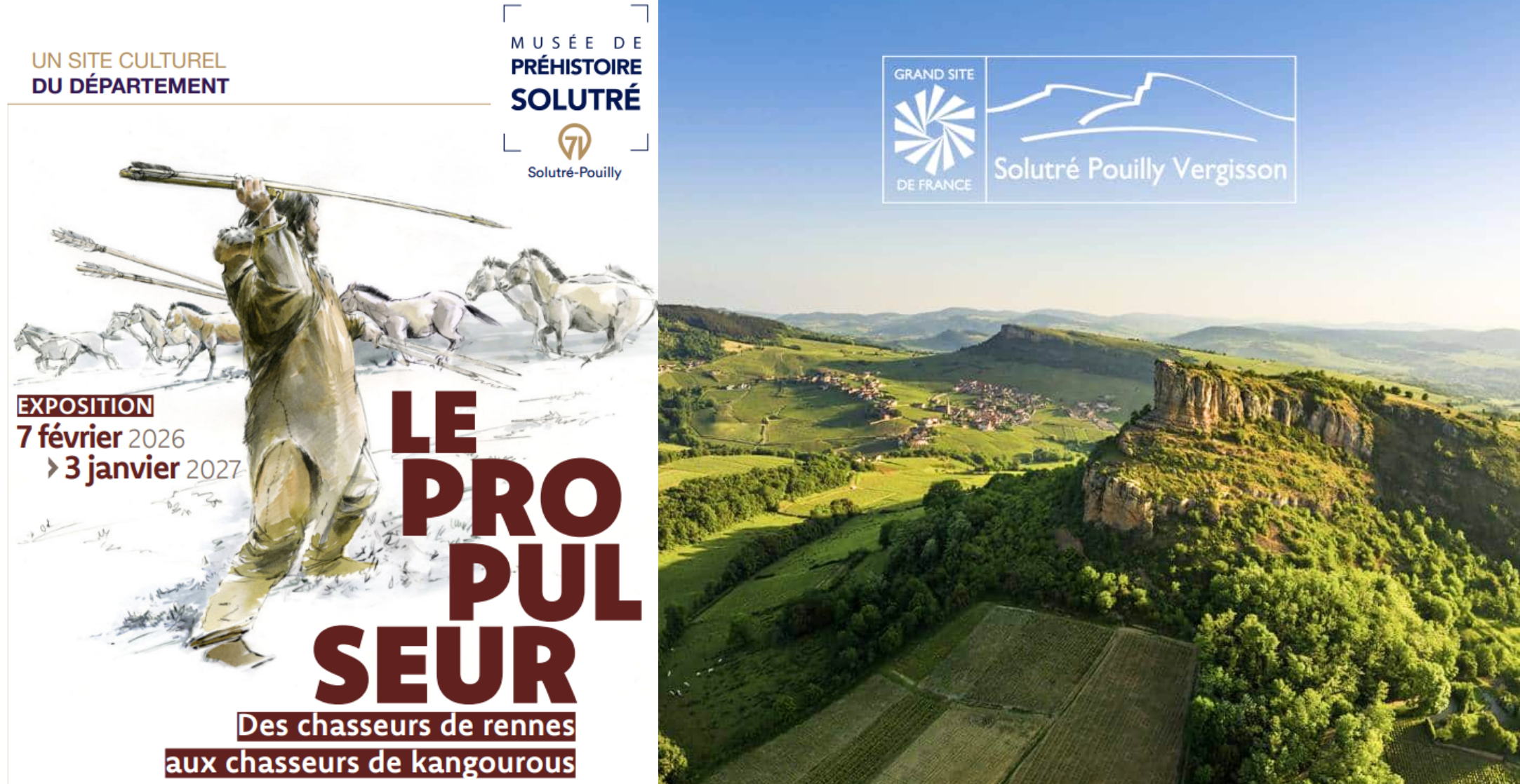 Exposition "le propulseur" au musée de la préhistoire de Solutré