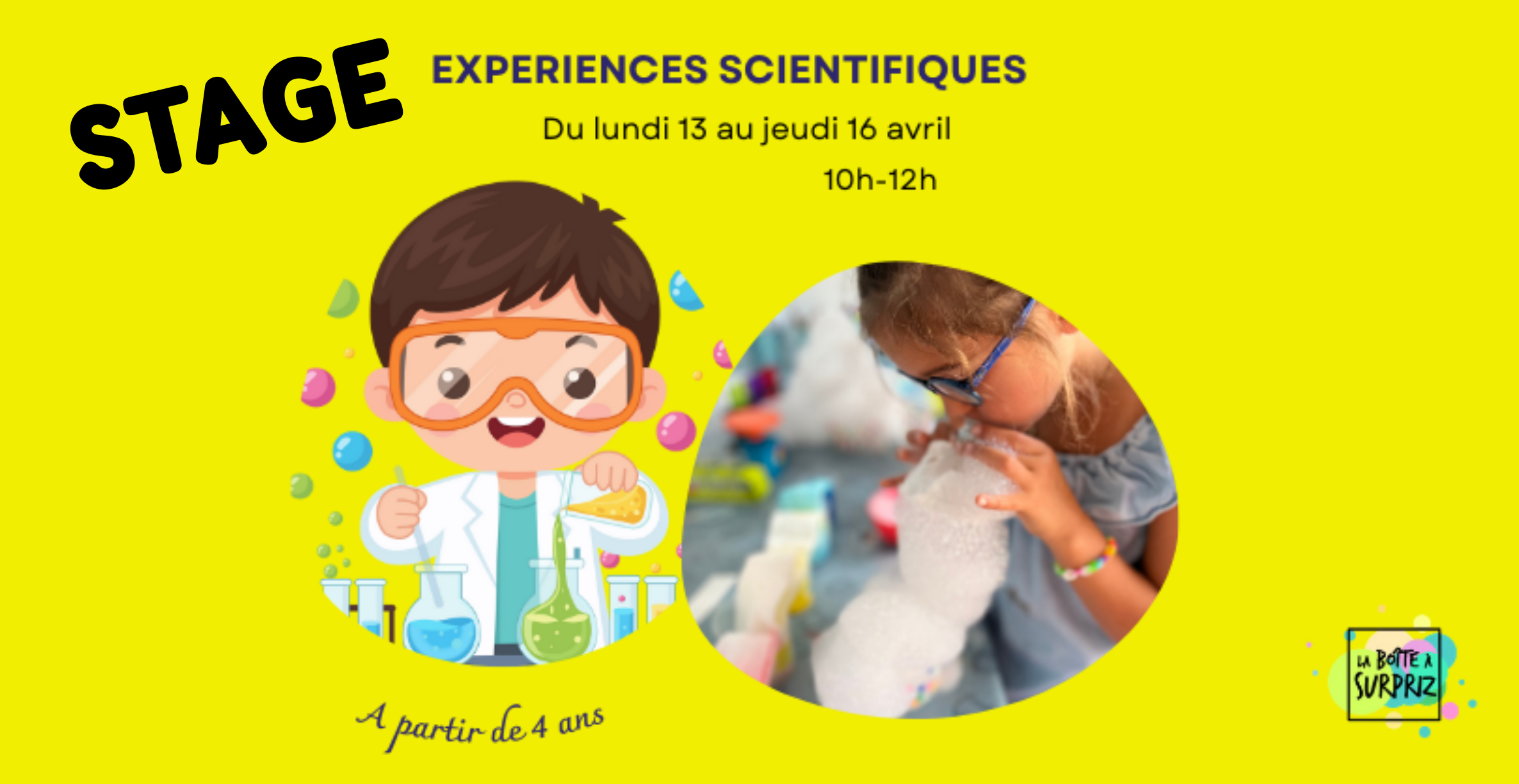 Stage scientifique avec la Boîte à Surpriz à Dijon