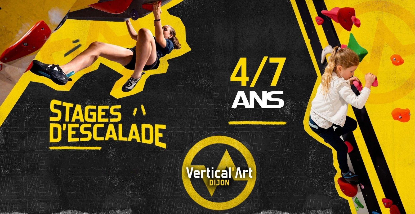 Stage d'escalade pour les 4-7 ans chez Vertical'Art Dijon 