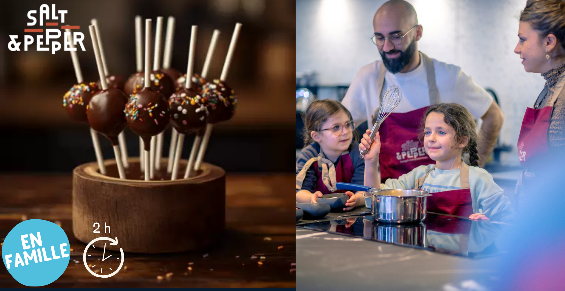Atelier pâtisserie parent-enfant "Cake Pop" chez Salt & Pepper à Dijon
