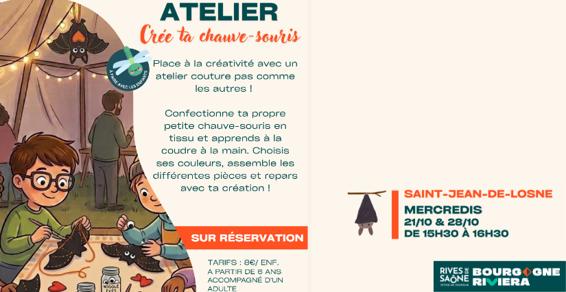 Atelier enfant "créé ta chauve-souris" à Saint-Jean-de-Losne