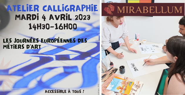 Atelier calligraphie // Mirabellum // en famille