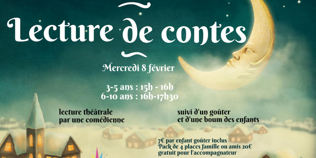 Lecture théâtrale de contes pour enfants à l'Interlude