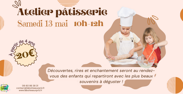 Atelier pâtisserie pour enfants dès 4 ans à La Boîte à Surpriz, Dijon kidklik 21