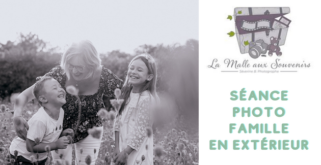 Mini-séance photo en famille en extérieur avec la malle aux souvenirs à Dijon et alentours en Côte-d'Or
