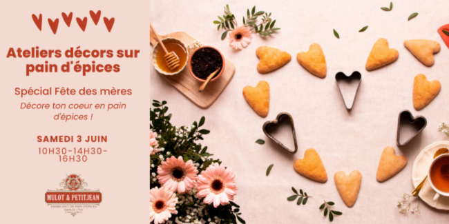 Atelier décors spécial fête des mères chez Mulot et Petitjean à Dijon