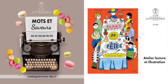 Mots et saveurs | Atelier lecture et illustrations pour les enfants autour du repas de fête à la Cité de la Gastronomie, Dijon
