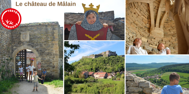 Une visite en famille au château médiéval de Mâlain, perché sur son ...