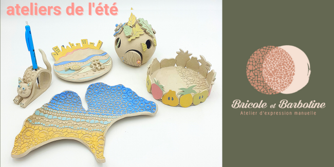  Ateliers de créations céramiques et animations autour de l'argile avec Bricole et Barbotine à Dijon