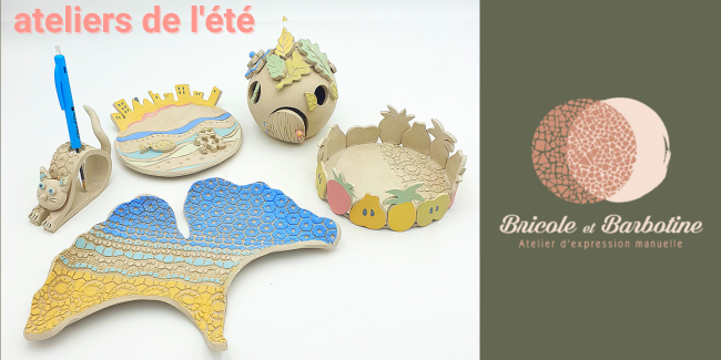 Ateliers de créations céramiques et animations autour de l'argile avec Bricole et Barbotine à Dijon