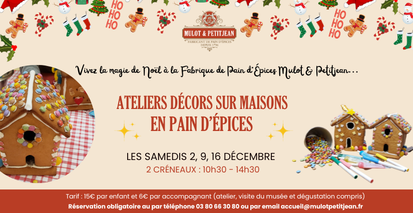Ateliers 'décors de maisons de pain d'épices' à la Fabrique Mulot et Petitjean