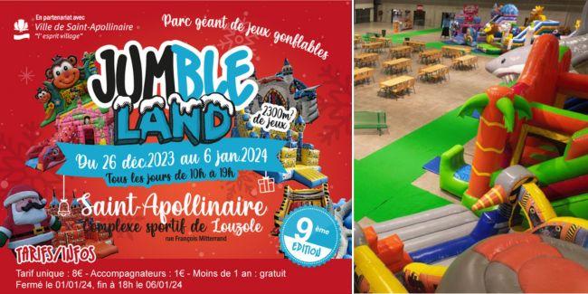 9ème édition du Parc d'attraction géant couvert : Jumble Land à St-Apollinaire (21) - en famille dès 2 ans