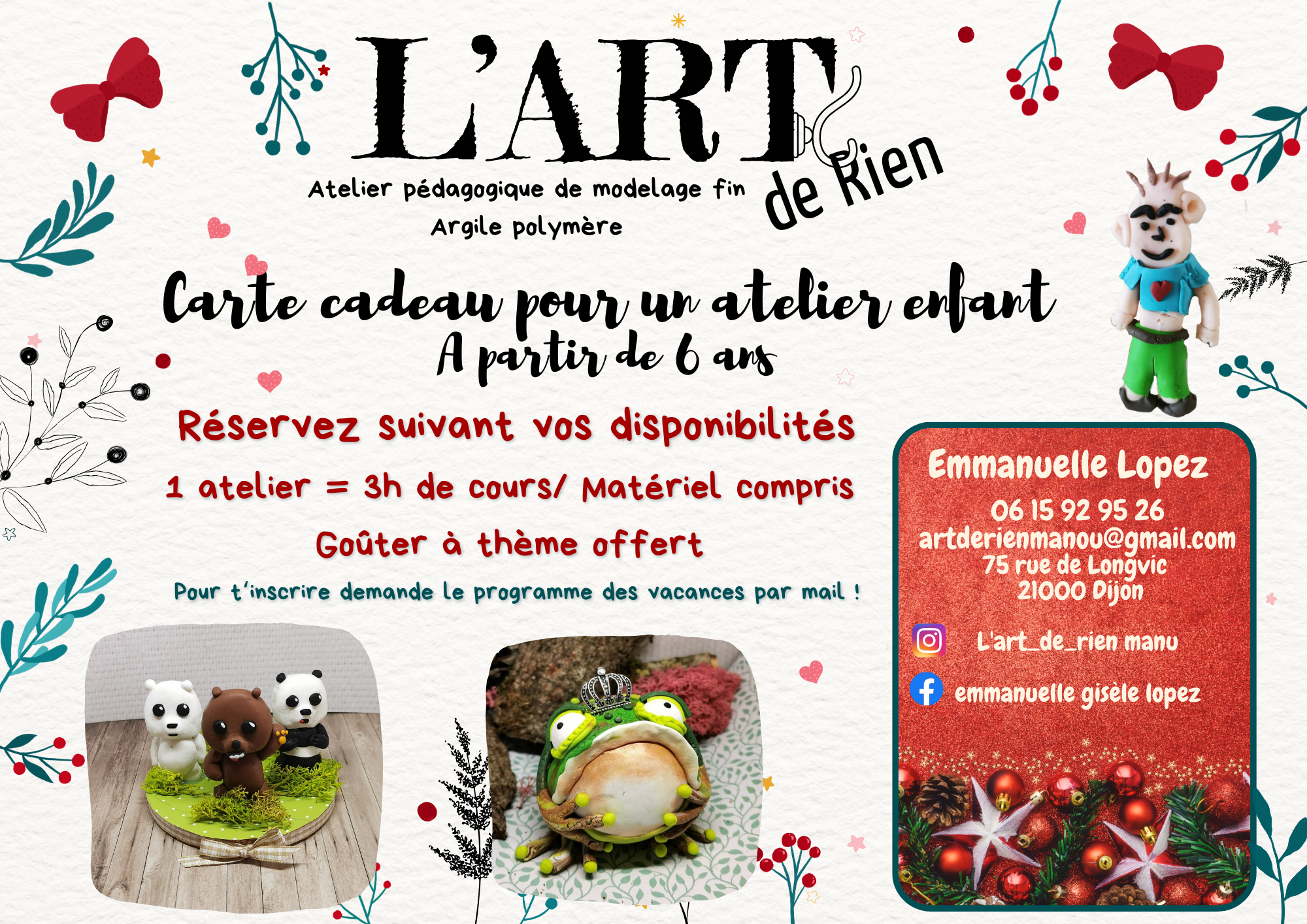 Carte cadeau Noël Enfants