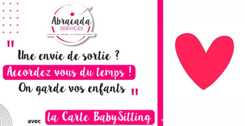 La carte baby-sitting d’Abracada Services, une carte magique qui propose 16 heures de babysitting pour 37,5€ !