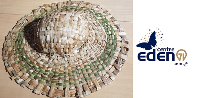 Atelier "Tresser son chapeau en massette", au Centre Eden à Cuisery