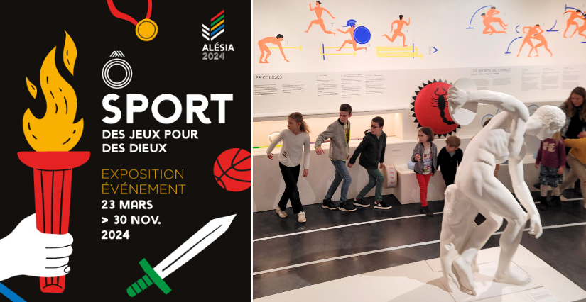 Exposition "Ô sport des jeux pour des dieux" au MuséoParc Alésia