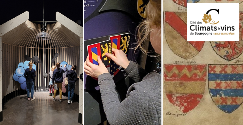 "Fabrique ton bouclier et crée ton blason !", activité famille à la Cité des climats et vins de Bourgogne, à Beaune