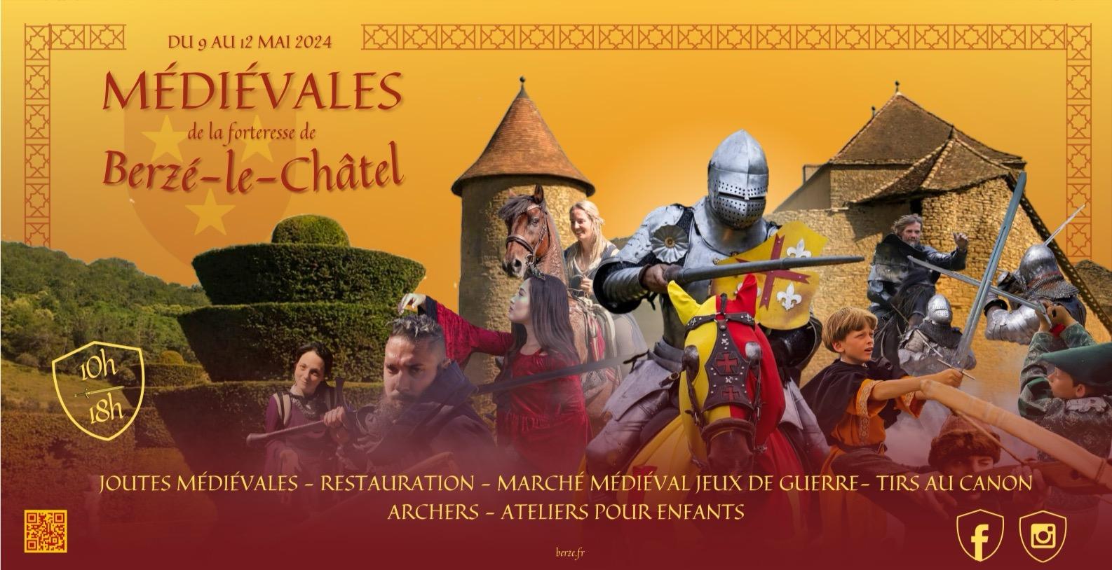 LES MÉDIÉVALES ! Grande fête médiévale à la Forteresse de Berzé-le-Châtel en Sâone-et-Loire 