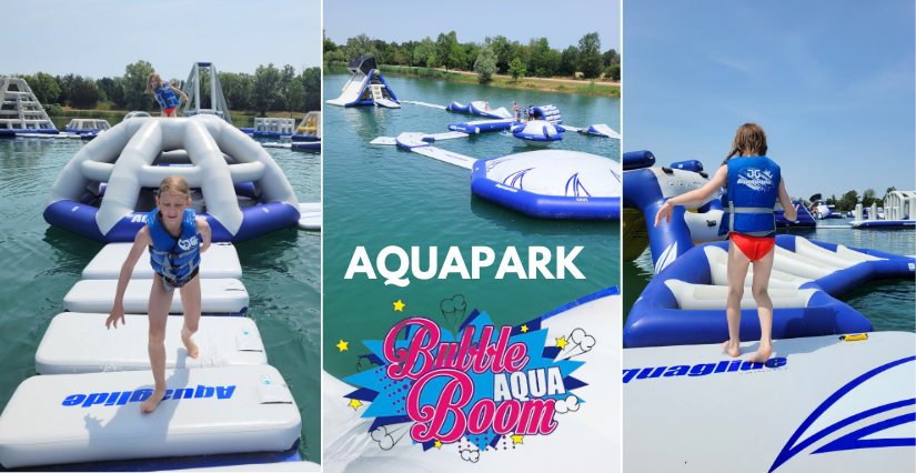 L'Aquapark Aqua Bubble Boom - Base de loisirs du lac de Chour à Franxhault