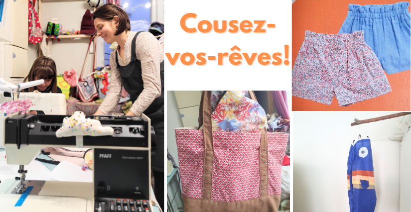 Ateliers de couture enfants pendant les vacances d'été avec 'Cousez vos rêves' à Dijon