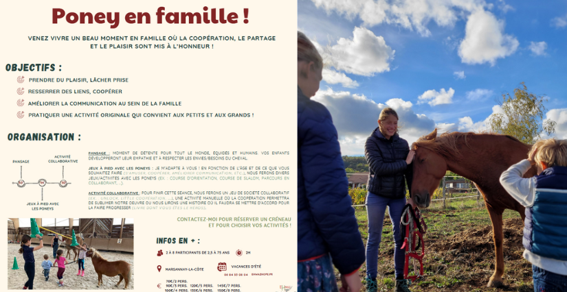 Atelier "Poney en famille" avec Ehwaz Hope