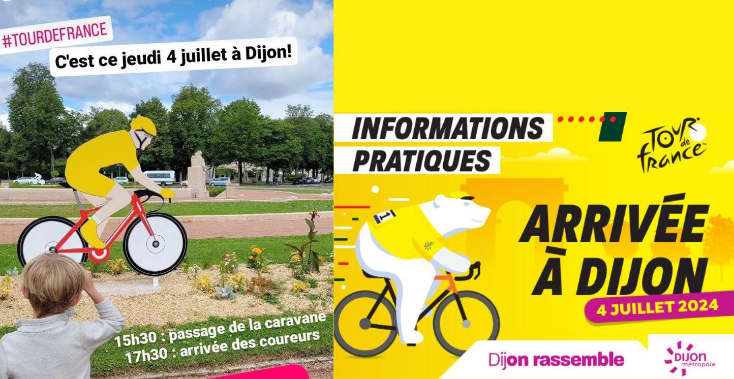 Tour de France à Dijon - étape 6 - en famille sur les allées du parc