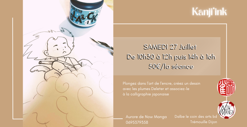 "Kanji'Ink", atelier créatif avec Now Manga
