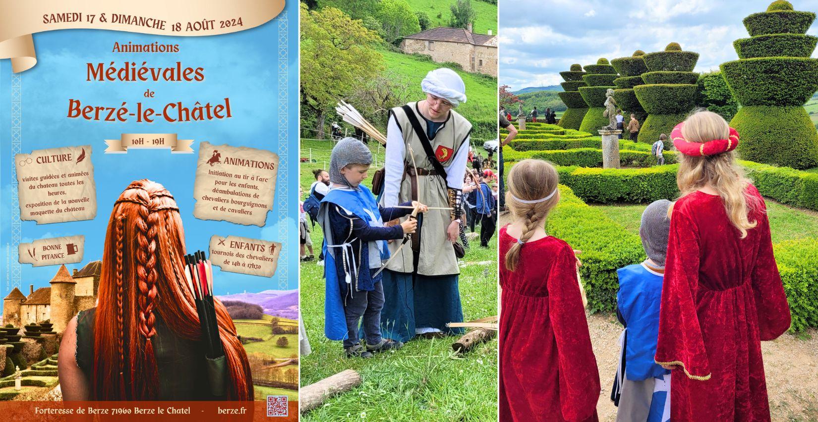 Animations médiévales au château de Berzé-le-Châtel