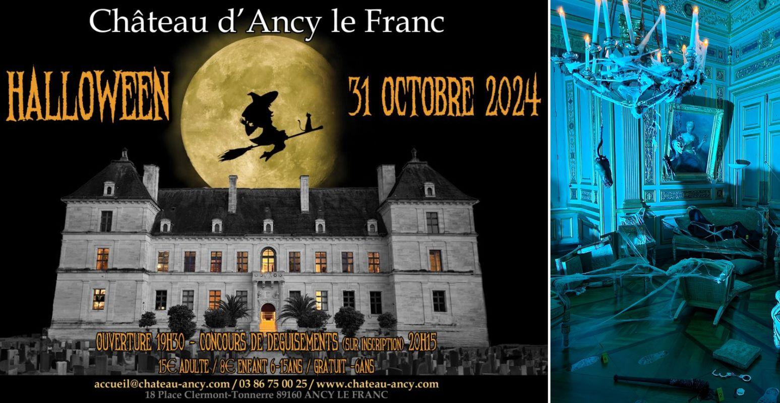 Halloween en famille au château d'Ancy-le-Franc en Bourgogne