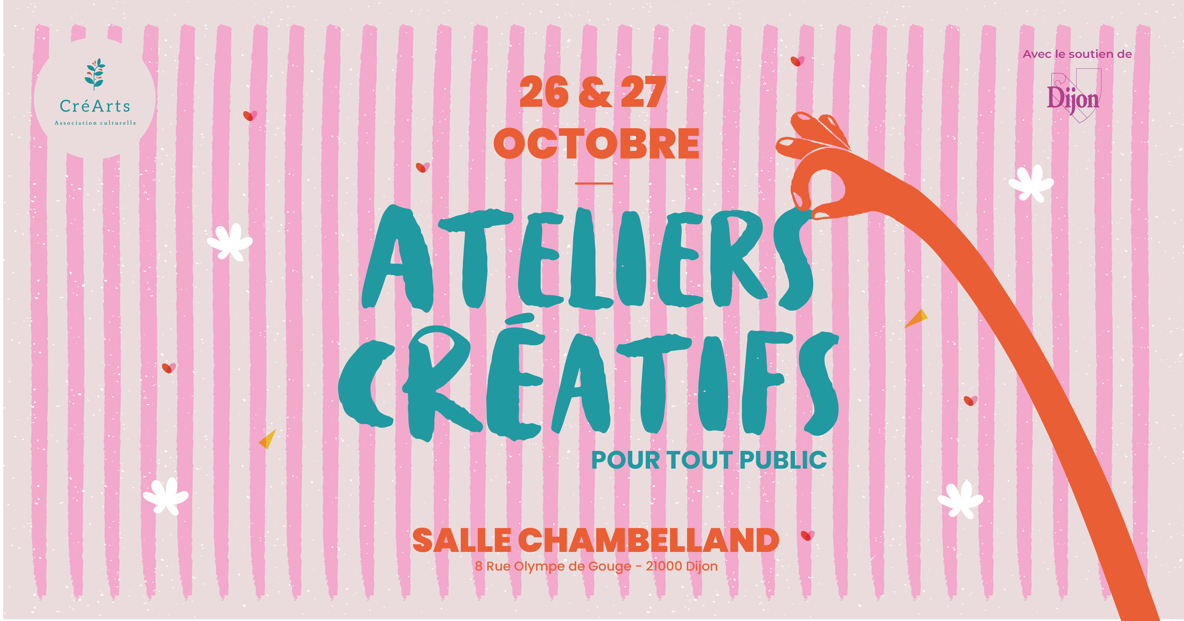 Journées d'ateliers créatifs par l'association CréArts à Dijon
