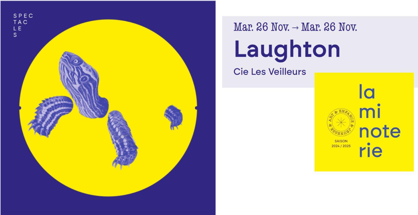 Spectacle - pièce de théâtre "Laughton" à la Minoterie 