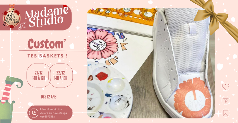 Stage - Atelier créatif Custom Basket avec Now Manga à Dijon