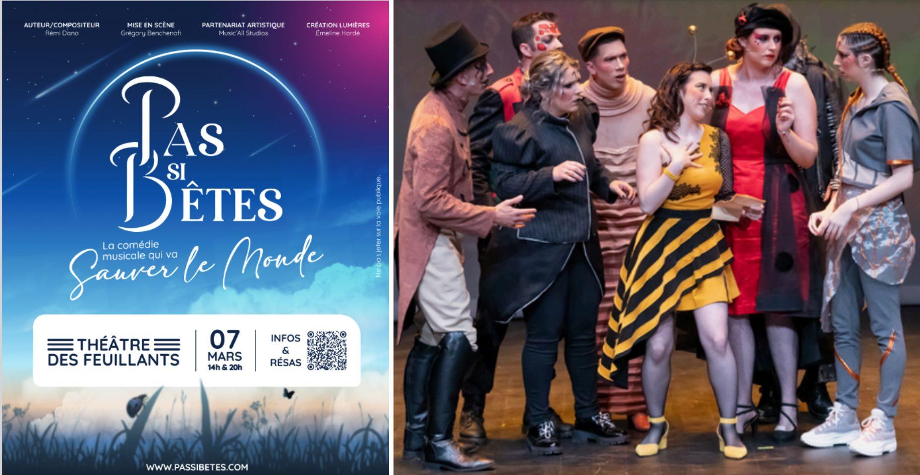 "Pas si Bêtes" La comédie musicale qui va sauver le monde au théâtre des Feuillants à Dijon