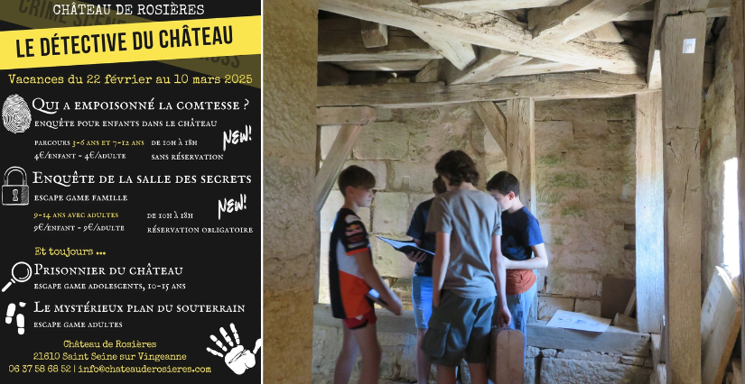 Escape game ados "Prisonnier du Château" au Château de Rosières