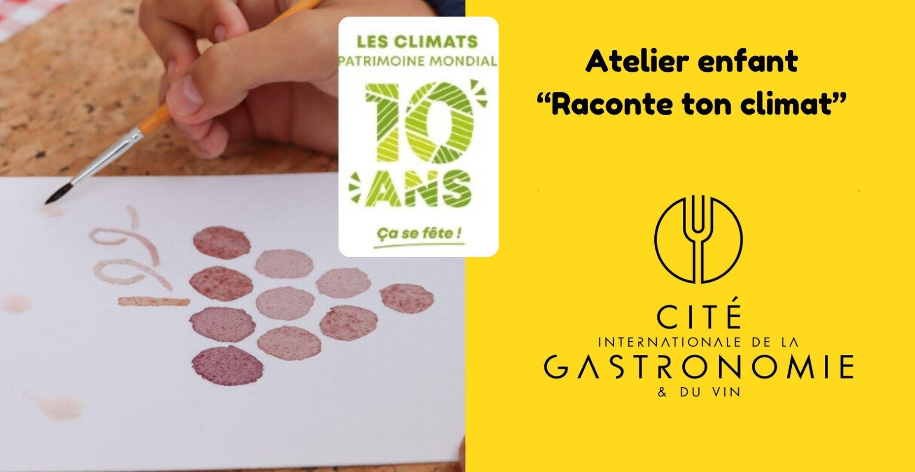 Atelier enfant "Raconte ton Climat", à la Cité internationale de la gastronomie et du vin à Dijon