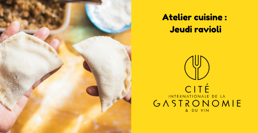 Atelier cuisine en famille "Jeudi ravioli" à la Cité internationale de la gastronomie et du vin à Dijon