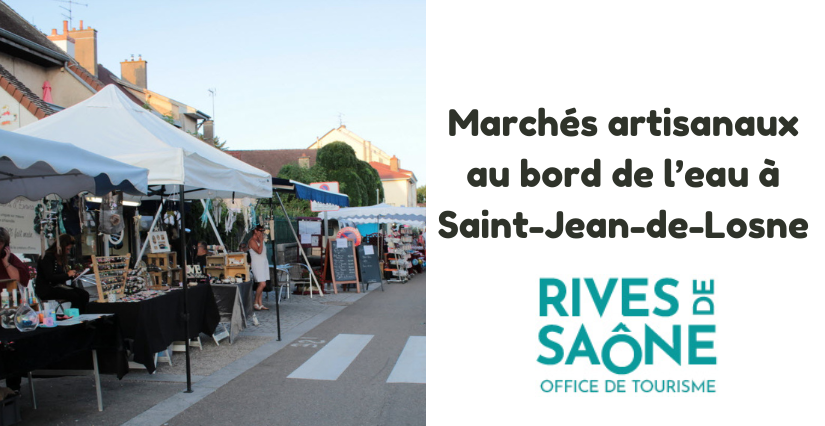 Marchés artisanaux au bord de l’eau cet été à Saint-Jean-de-Losne