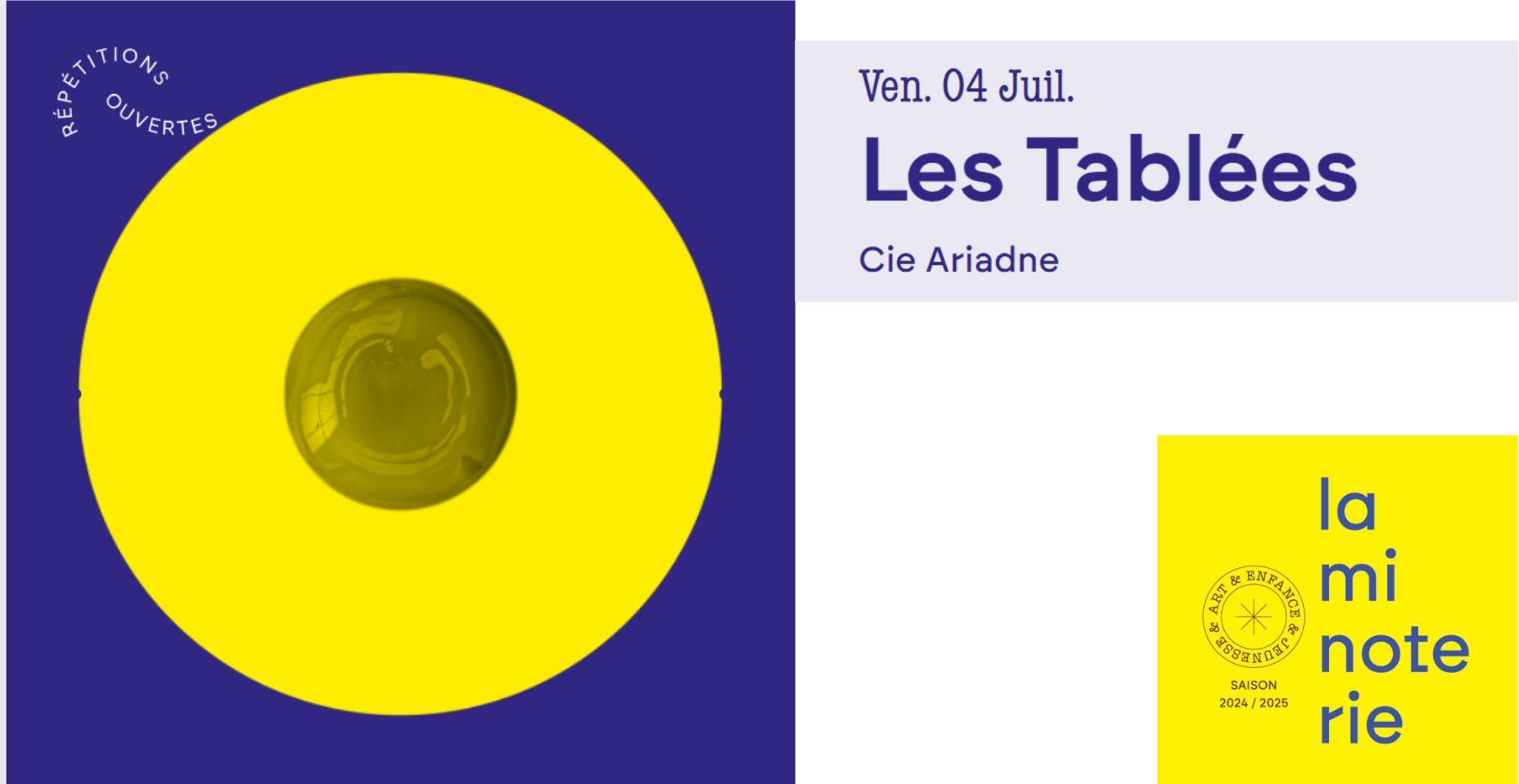 Spectacle participatif "Les Tablées" à la Minoterie (dès 7 ans) - gratuit