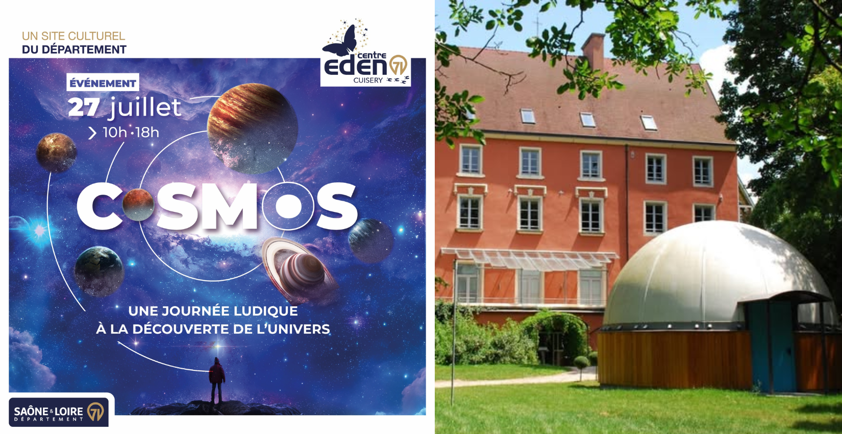 Cosmos, une journée ludique à la découverte de l'Univers - au Centre Eden à Cuisery